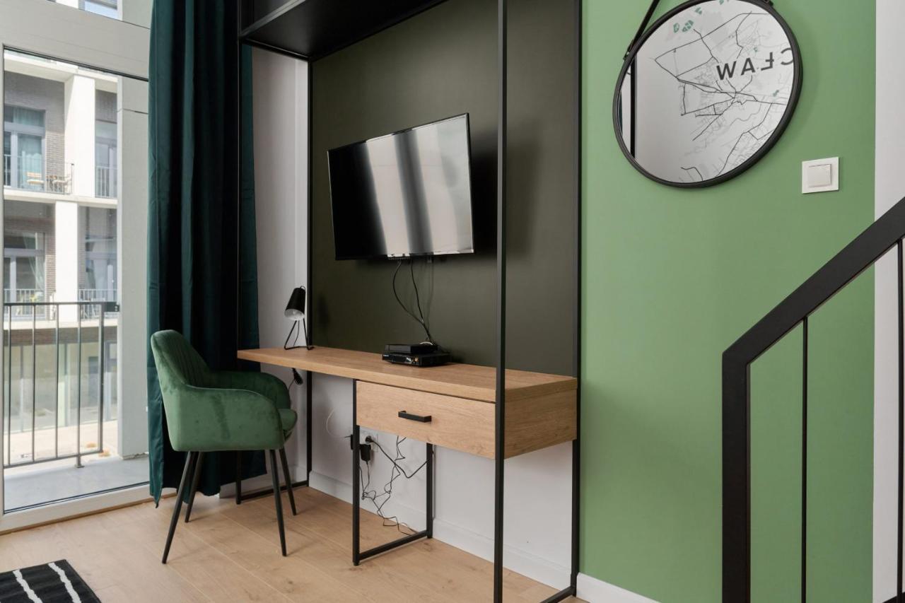 Mezzanine Studio Apartments Zarembowicza Wroclaw Airport By Renters Exterior foto